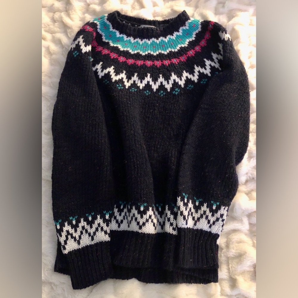Tarazzia Fairisle Pullover Sweater, Sz. M